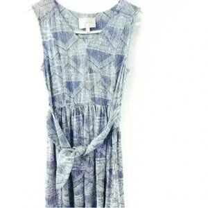 Skies Are Blue Dress XS Tie Waist Sleeveless Stretchy